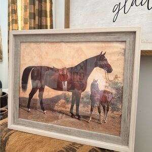 Framed Horse and Foal Art Print